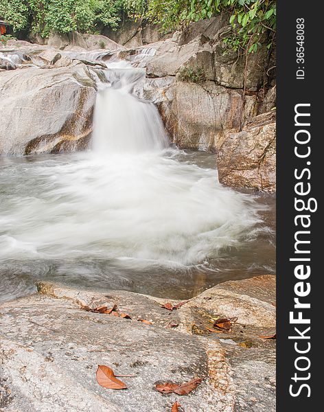 Beautiful river flow over the stone. Beautiful river flow over the stone