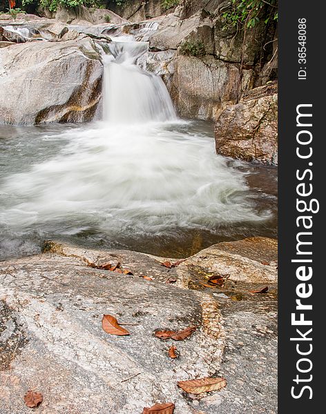 Beautiful river flow over the stone. Beautiful river flow over the stone