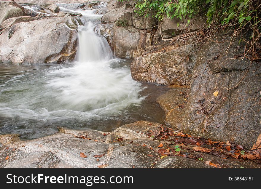 Beautiful river flow over the stone. Beautiful river flow over the stone