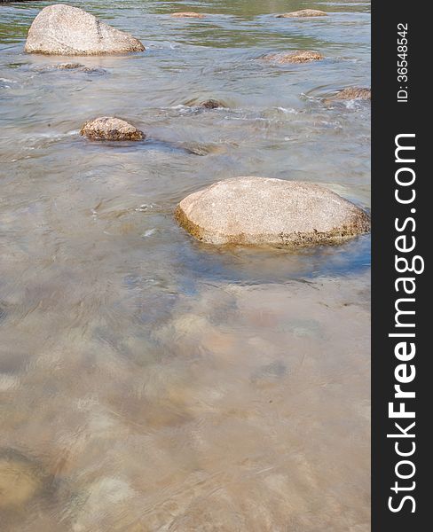 Beautiful river flow over the stone. Beautiful river flow over the stone