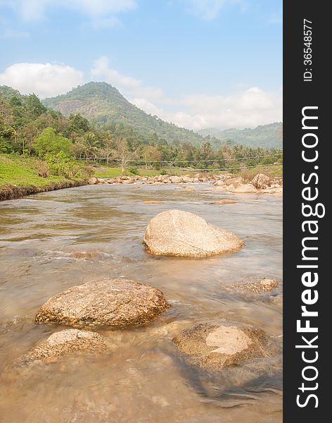 Beautiful river flow over the stone. Beautiful river flow over the stone