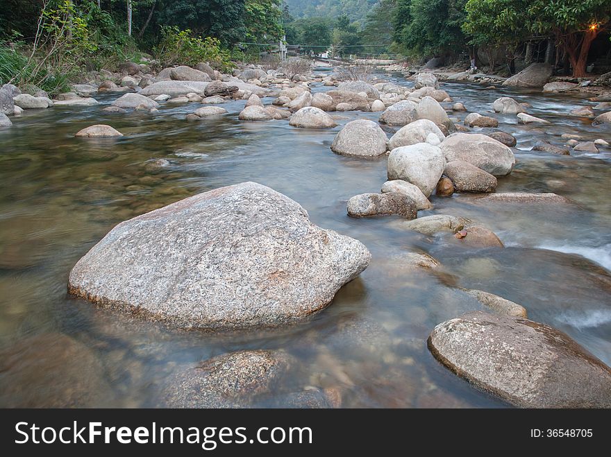 Landscape With A Mountain River