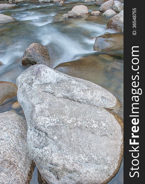 Beautiful river flow over the stone. Beautiful river flow over the stone