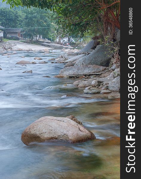 Landscape With A Mountain River