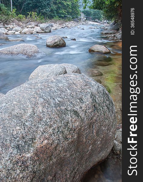 Beautiful river flow over the stone. Beautiful river flow over the stone