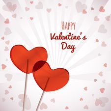 Lollipops Heart Shaped Valentines Day Stock Photo Lollipops Heart Shaped Valentines Day Stock Photo
