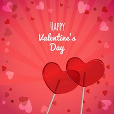 Lollipops Heart Shaped Valentines Day Stock Images Lollipops Heart Shaped Valentines Day Stock Images
