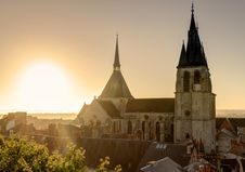 Saint-Nicolas Church In Abbaye Saint-Laumer, France Royalty Free Stock Photo Saint-Nicolas Church In Abbaye Saint-Laumer, France Royalty Free Stock Photo