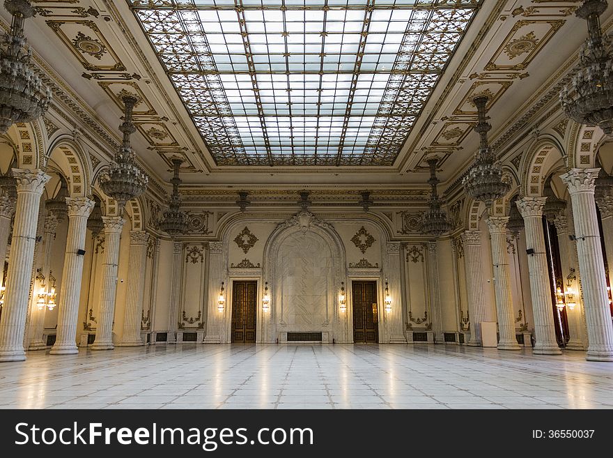 Hall of Fame - Palace of the Parliament, Bucharest.