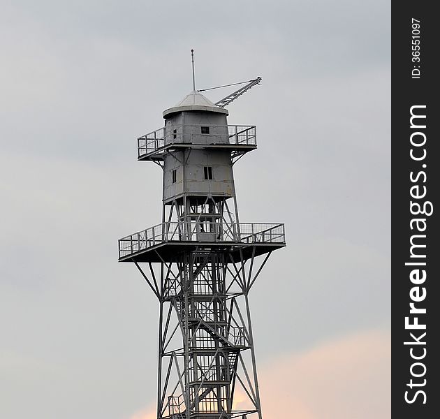 Old parachute jump training tower. Old parachute jump training tower.