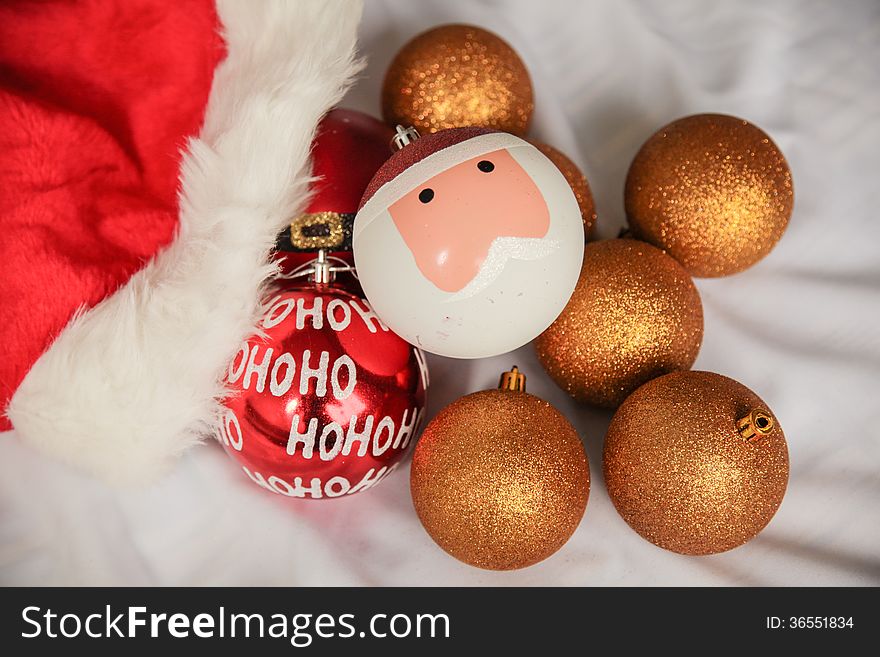 Poor Santa was shrinked to a decor ball!. Poor Santa was shrinked to a decor ball!