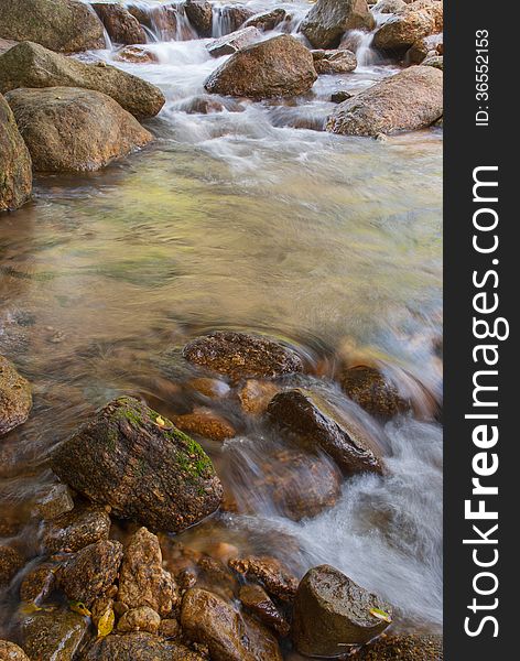 Beautiful river flow over the stone. Beautiful river flow over the stone