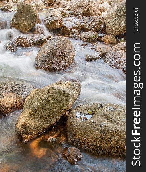 Beautiful river flow over the stone. Beautiful river flow over the stone