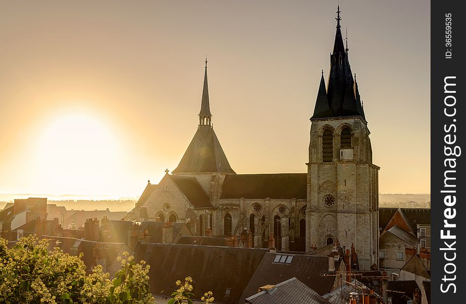 Saint-Nicolas Church In Abbaye Saint-Laumer, France