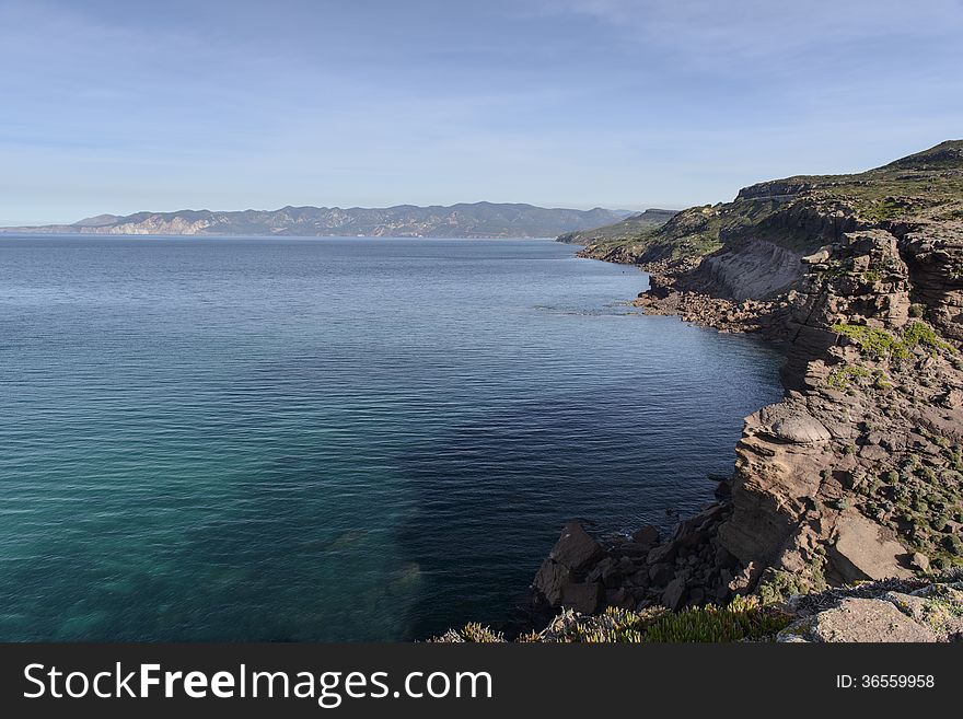 South Sardinia cliff