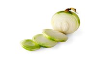 Bulbs Of Onion On A White Background Stock Images