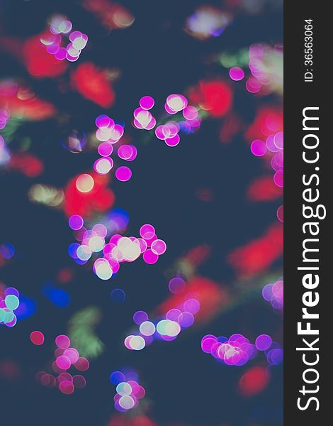 Christmas Holiday with Bokeh Background