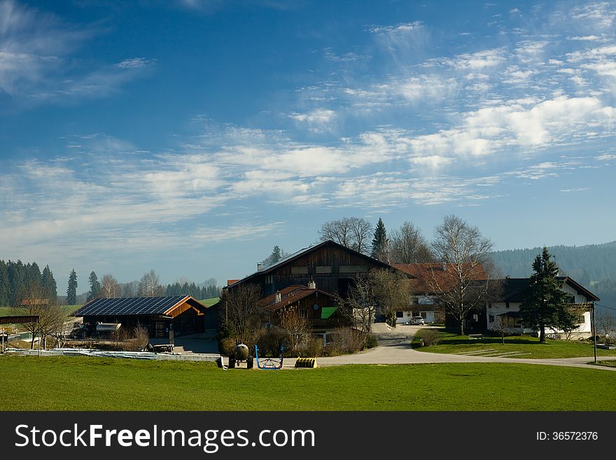 Typical house in the south of germany in the region of bavaria