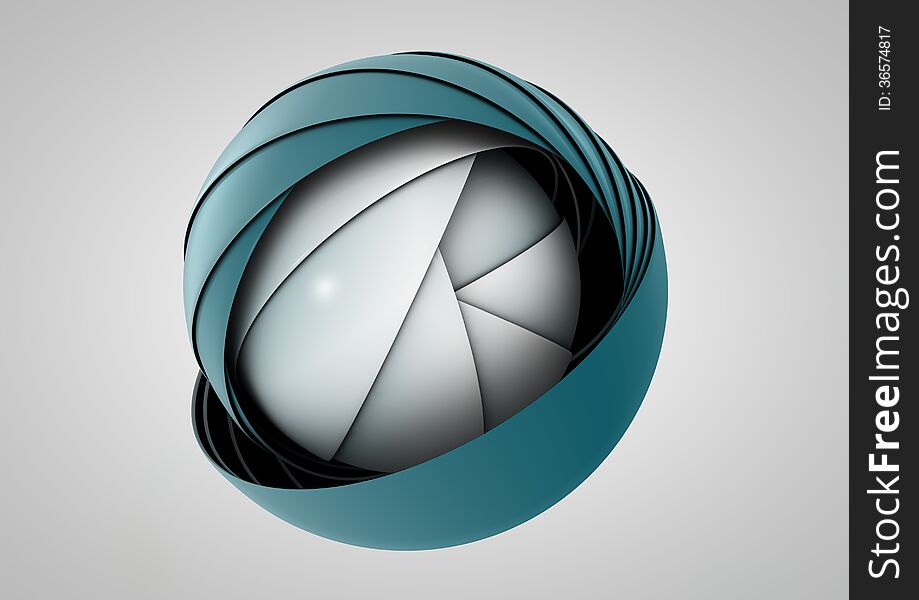 Abstract vitage globe symbol, icon, business concept