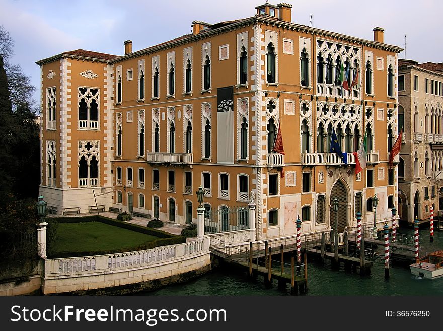Cavalli Franchetti palace in the Grand Canal of Venice