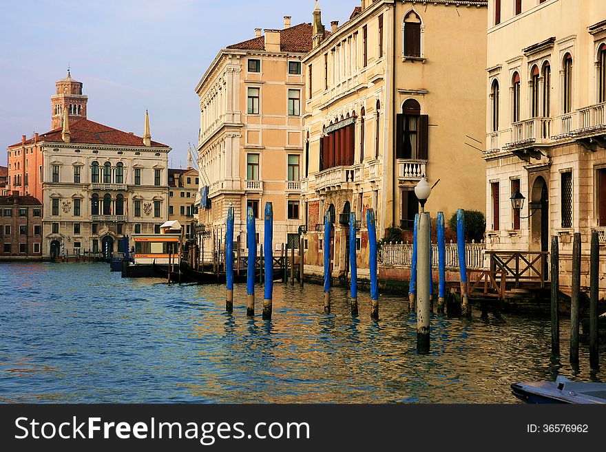 Buildings in the Grand Canal