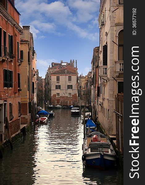 Lovely canals and bridges in the Sestieres of Venice. Lovely canals and bridges in the Sestieres of Venice