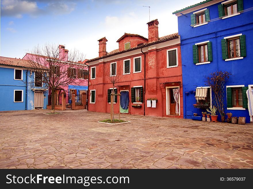 Colored houses of Burano