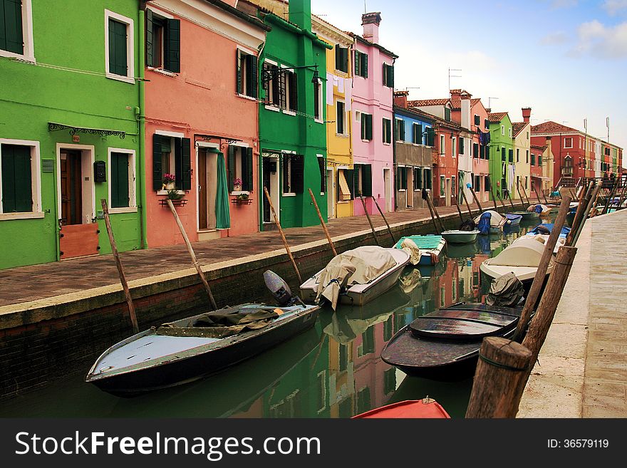 Colored houses of Burano