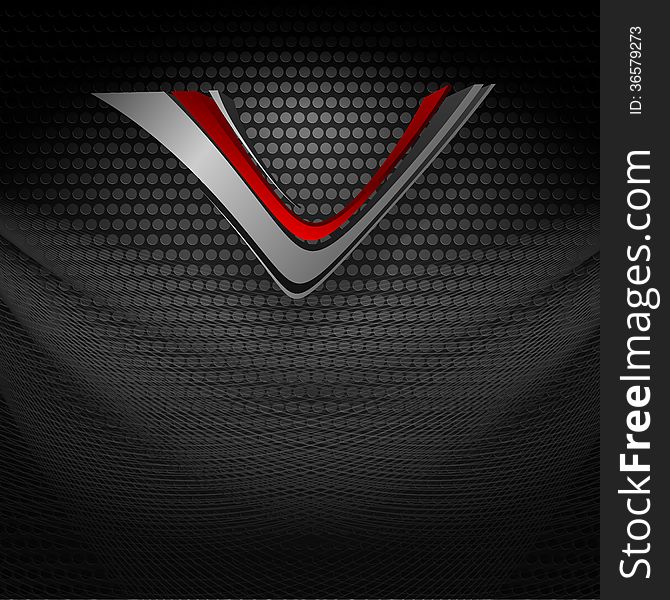 Vector Background With Metallic Texture