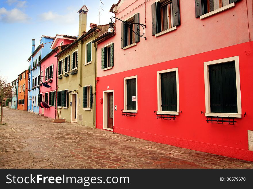 Colored Houses Of Burano