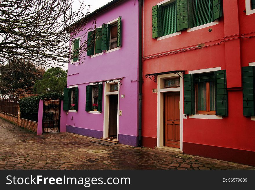 Colored houses of Burano