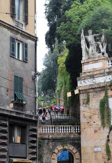 Street In Genoa Royalty Free Stock Photography Street In Genoa Royalty Free Stock Photography