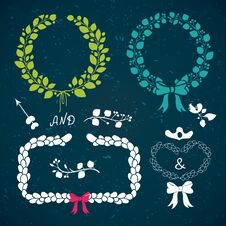 Hand Drawn Laurels Royalty Free Stock Images Hand Drawn Laurels Royalty Free Stock Images