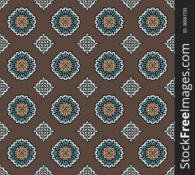 Wallpaper tiles seamless pattern. This is file of EPS10 format. Wallpaper tiles seamless pattern. This is file of EPS10 format.