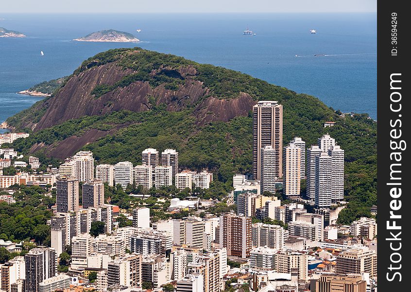 Aerial View of Residential Buildings in Rio de Janeiro, Brazil