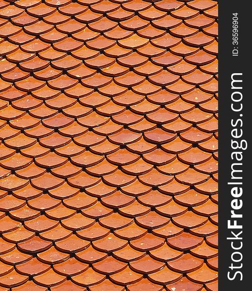 Earthenware roof texture