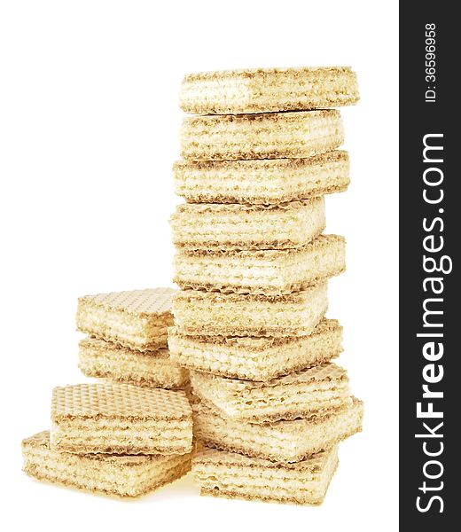 Disordered high stack wafer as bar graph on white background. Disordered high stack wafer as bar graph on white background