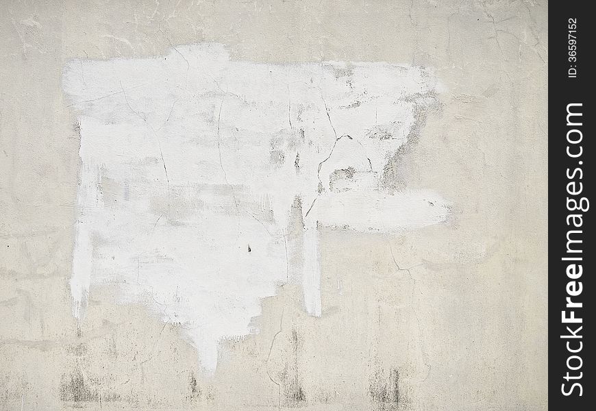 White on white wall