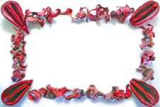 Frame Of Dried Leaves And Nuts Stock Photography Frame Of Dried Leaves And Nuts Stock Photography