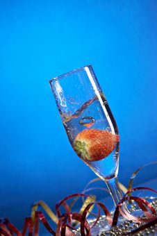 Glass With Champagne Royalty Free Stock Image Glass With Champagne Royalty Free Stock Image