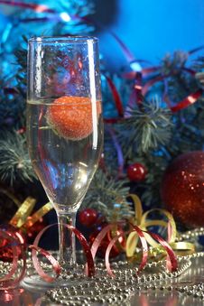 Glass With Champagne Royalty Free Stock Photo Glass With Champagne Royalty Free Stock Photo