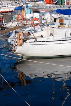 Yachts In Marina Royalty Free Stock Photo Yachts In Marina Royalty Free Stock Photo
