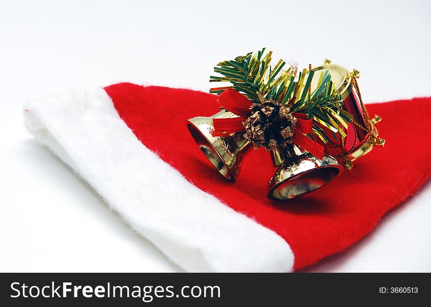 Christmas hat image isolated on the white background