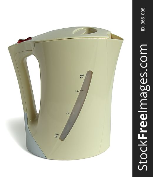 New beige electric tea-pot for black tea