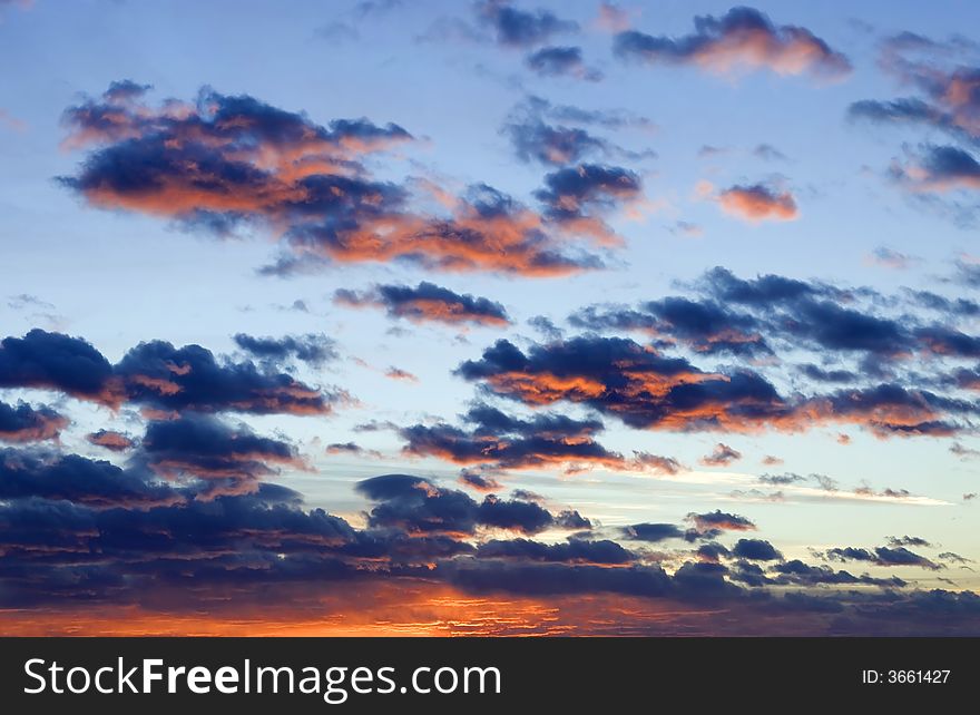 Dramatic Sky During Sunset