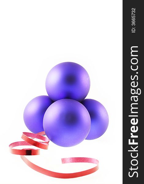 Image from christmas series: blue christmas balls