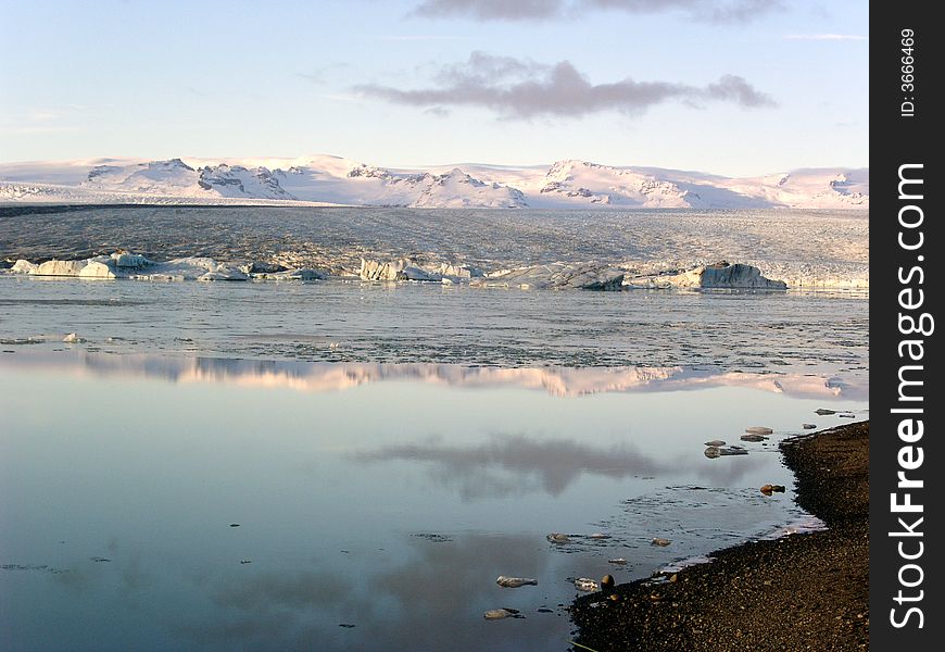 Jokursarlon lagoon, south part of Iceland