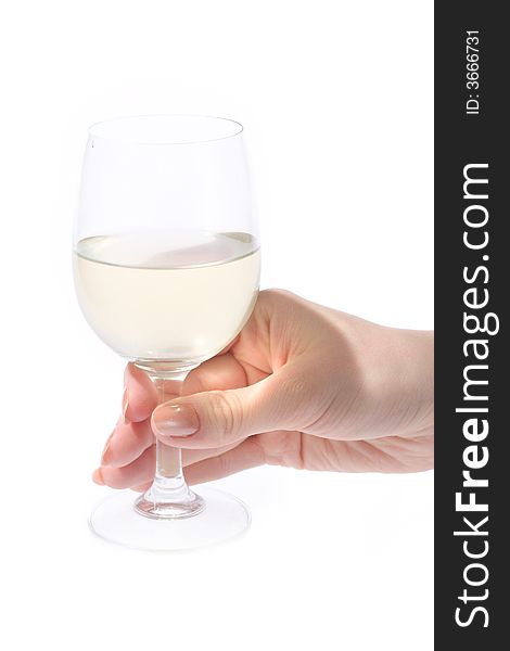 Foto of isolated glass wine