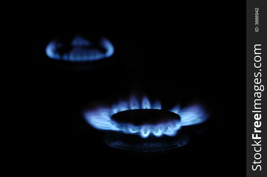 Gas circles of a stove