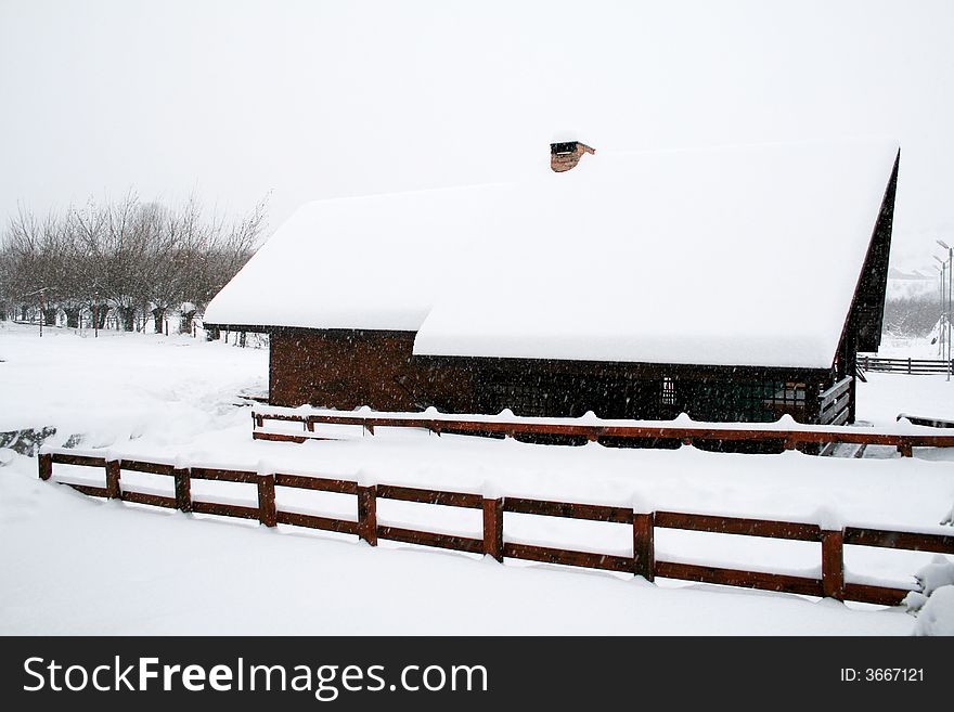 Winter time in Romania, at the mountains